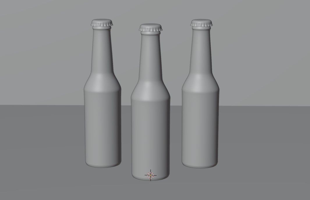 Budweiser Beer Bottle 3D model_1