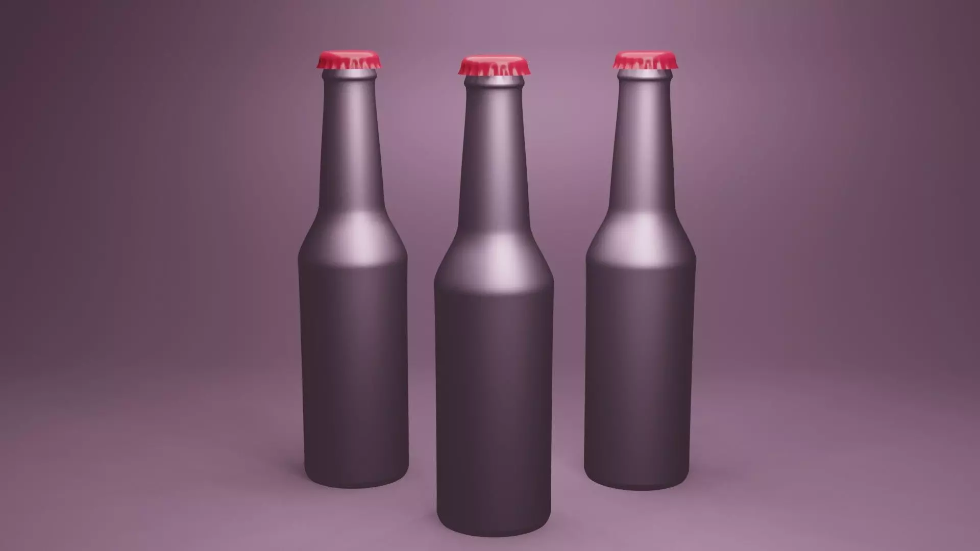 Budweiser Beer Bottle 3D model_0