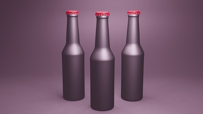 Budweiser Beer Bottle 3D model