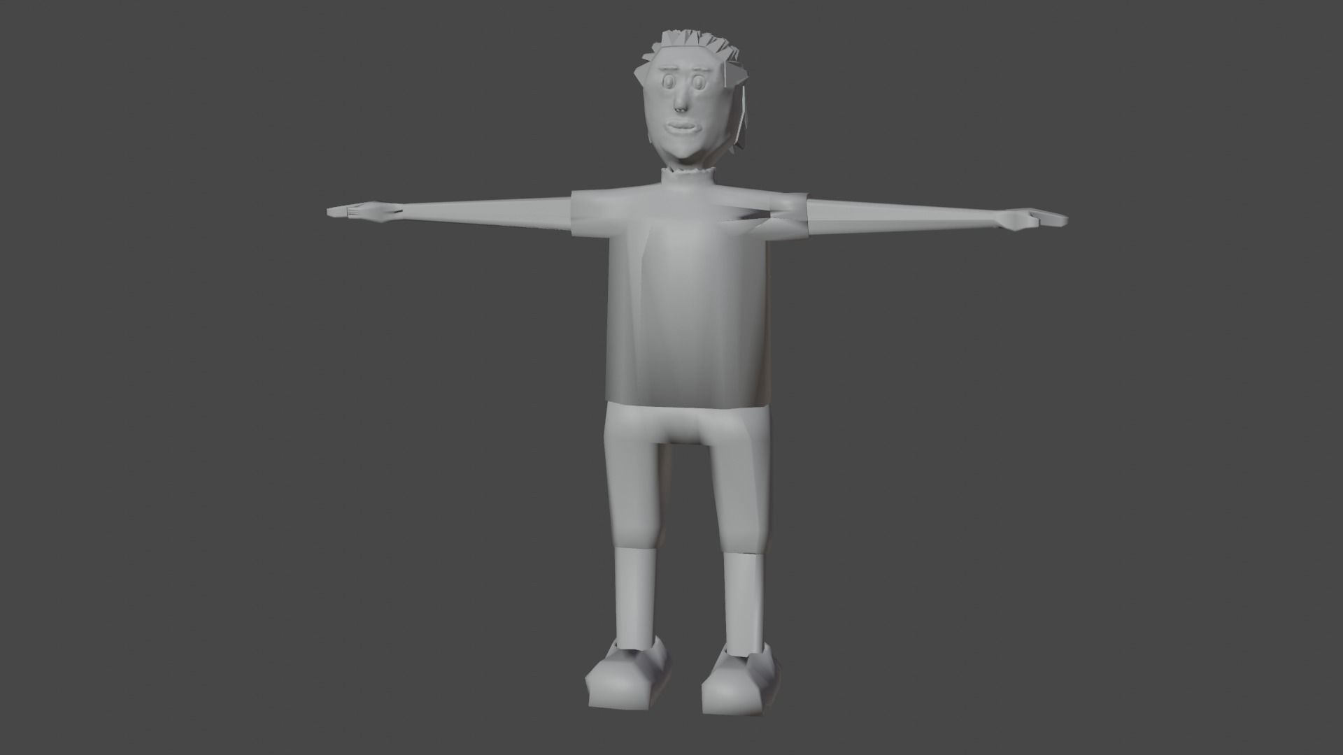 character cartoon Low-poly 3D model_3