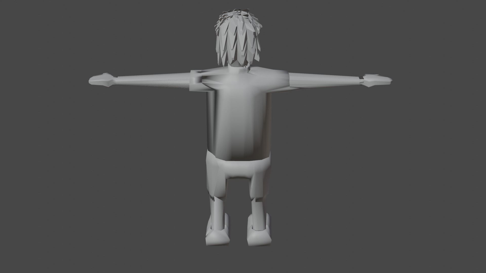 character cartoon Low-poly 3D model_4