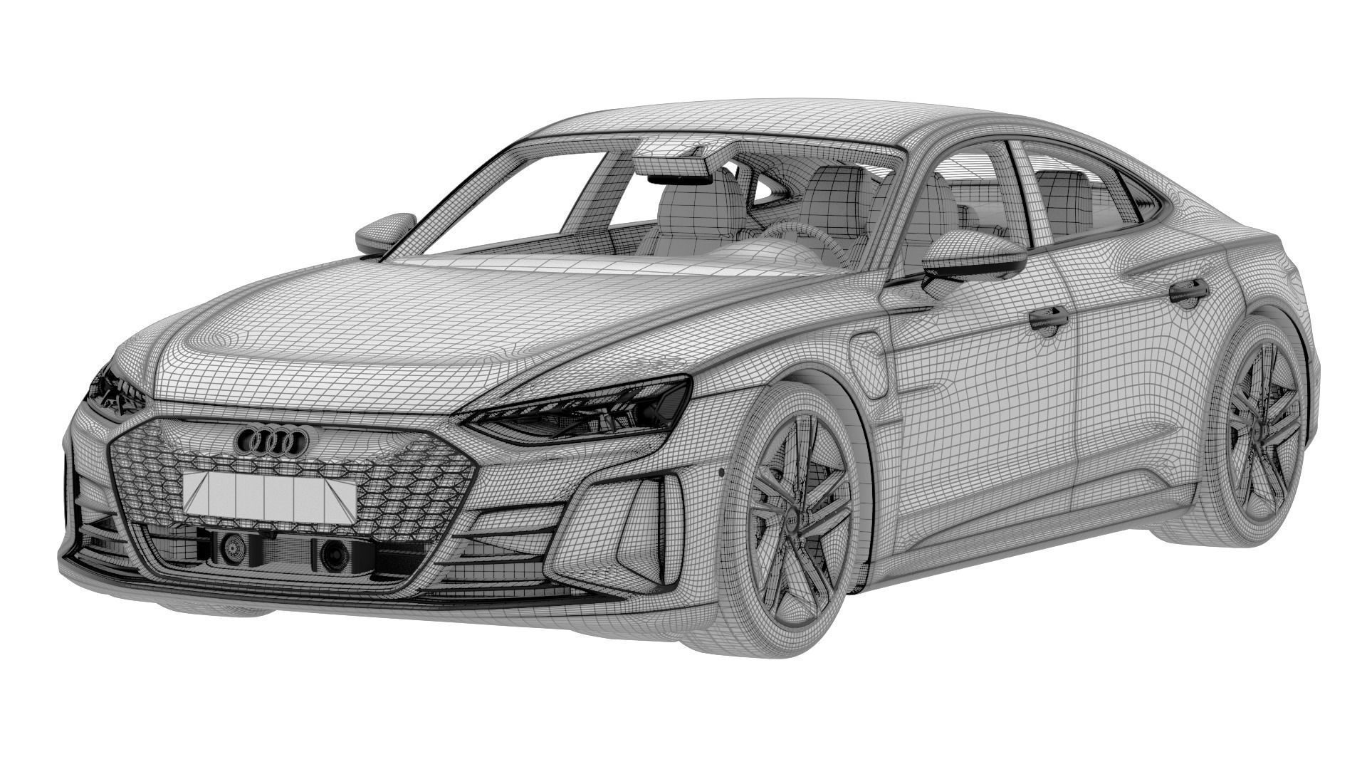 Audi RS e-tron gt 3D model_12