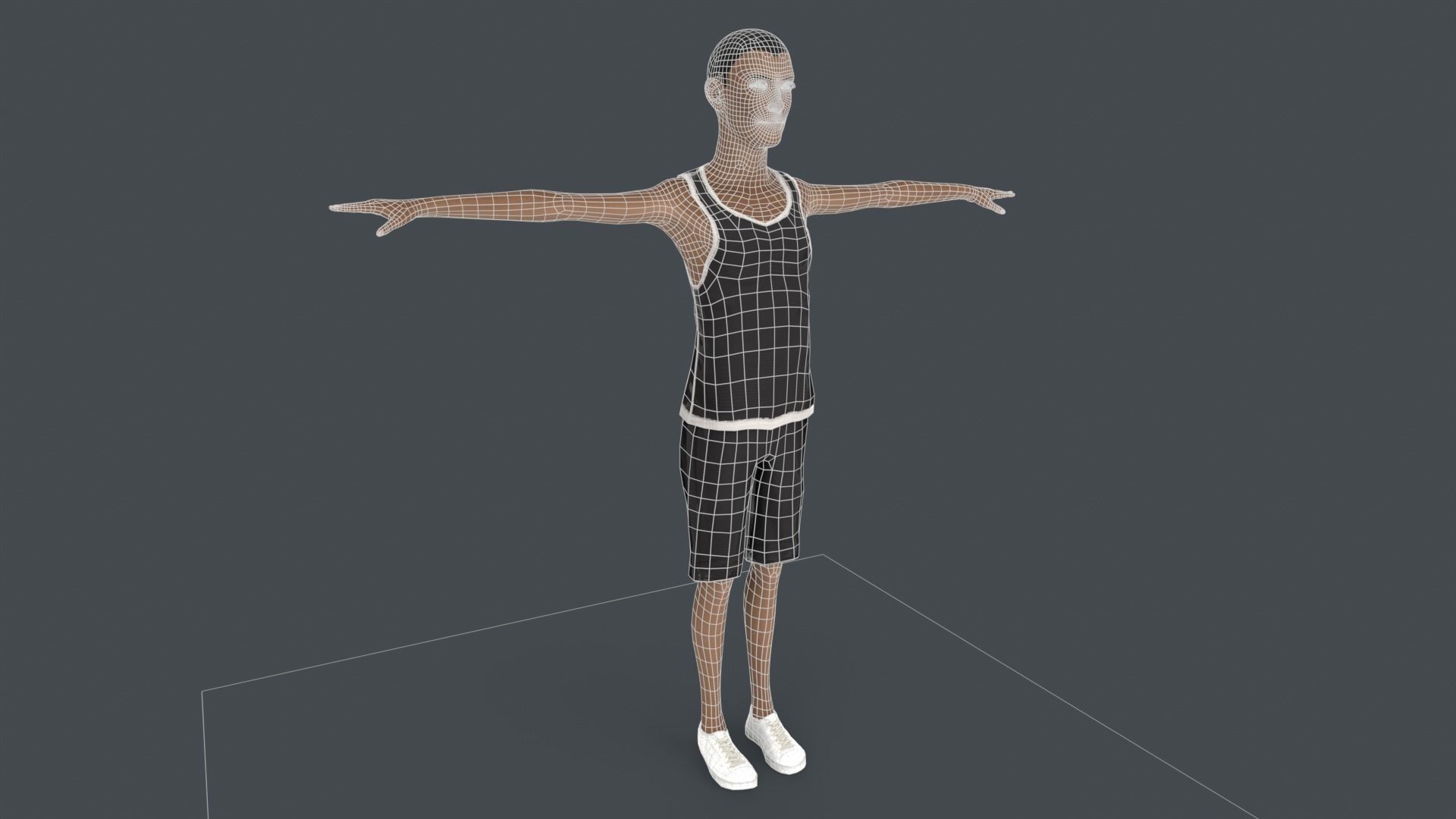 Arthur Young Rigged Low-poly 3D model_11
