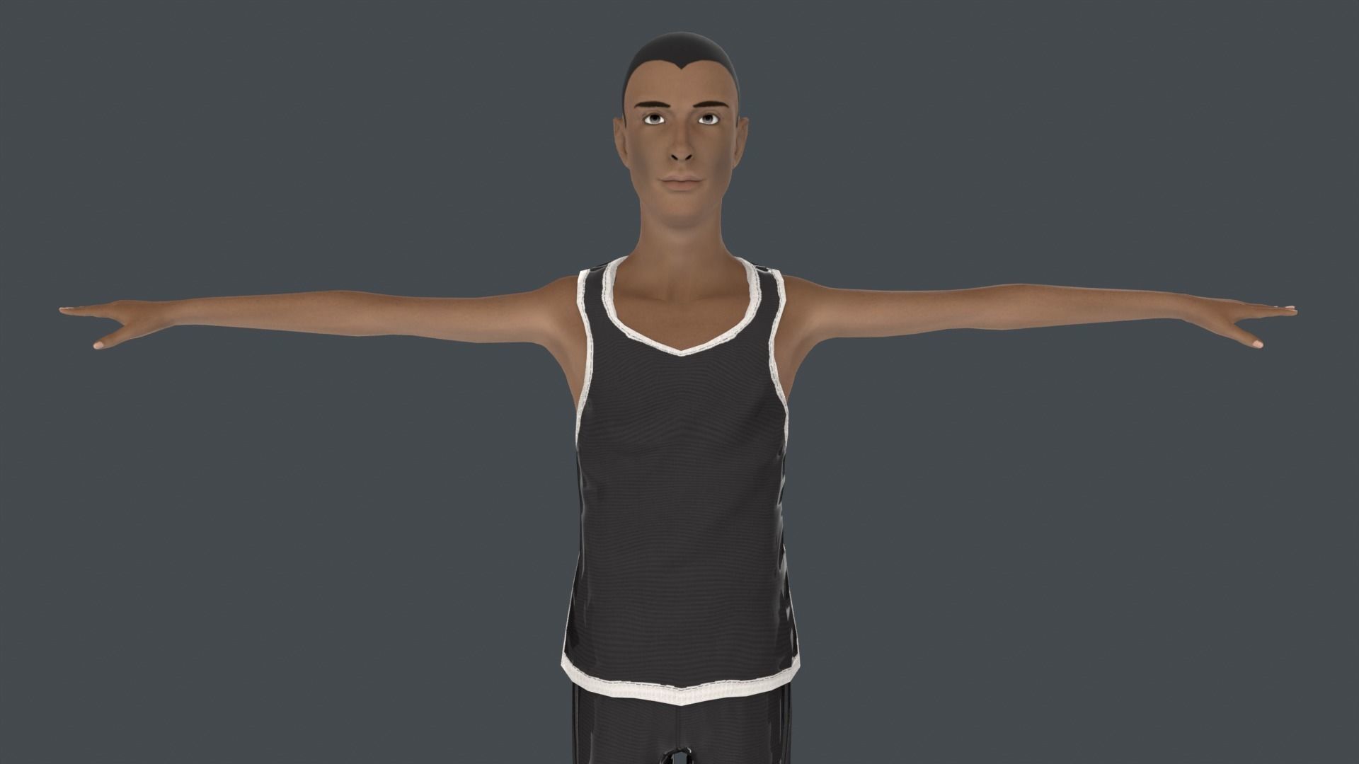 Arthur Young Rigged Low-poly 3D model_8