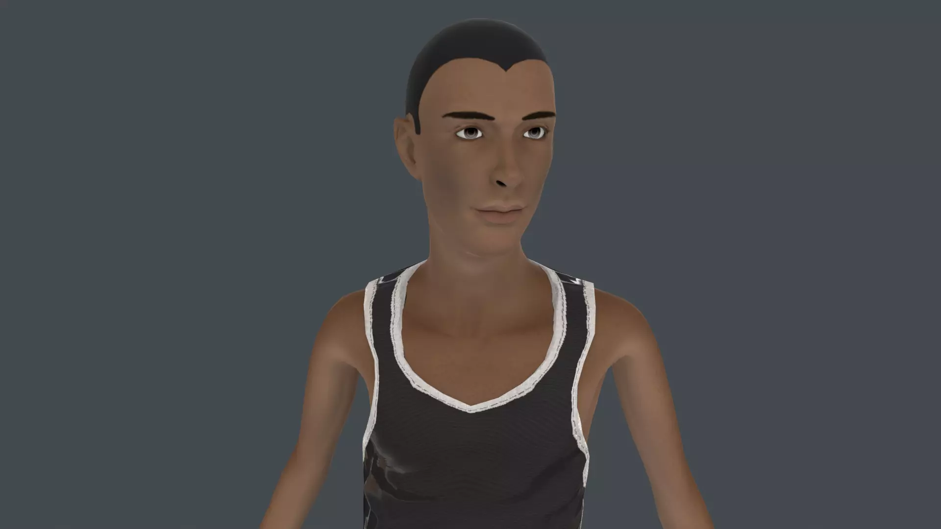 Arthur Young Rigged Low-poly 3D model_0