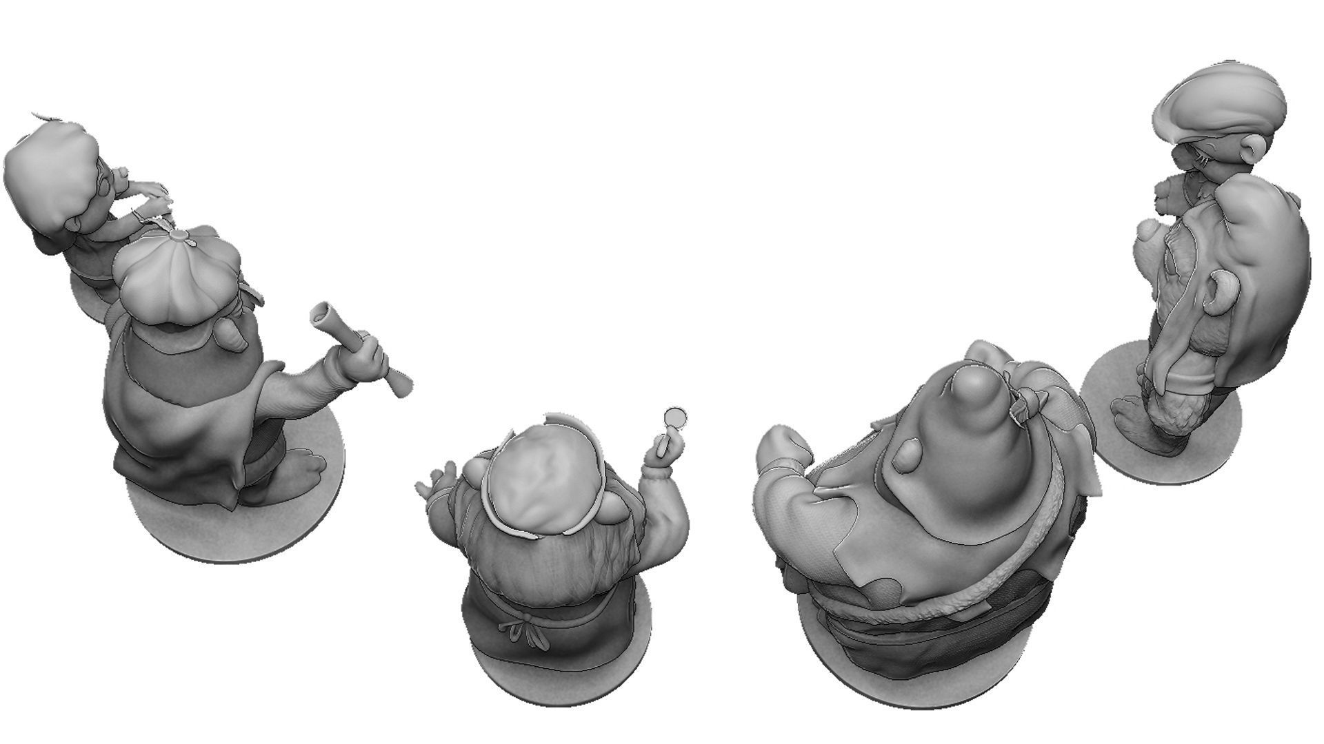 Adventures of the GUMMI BEARS  set for 3d print very cheap 3D print model_22