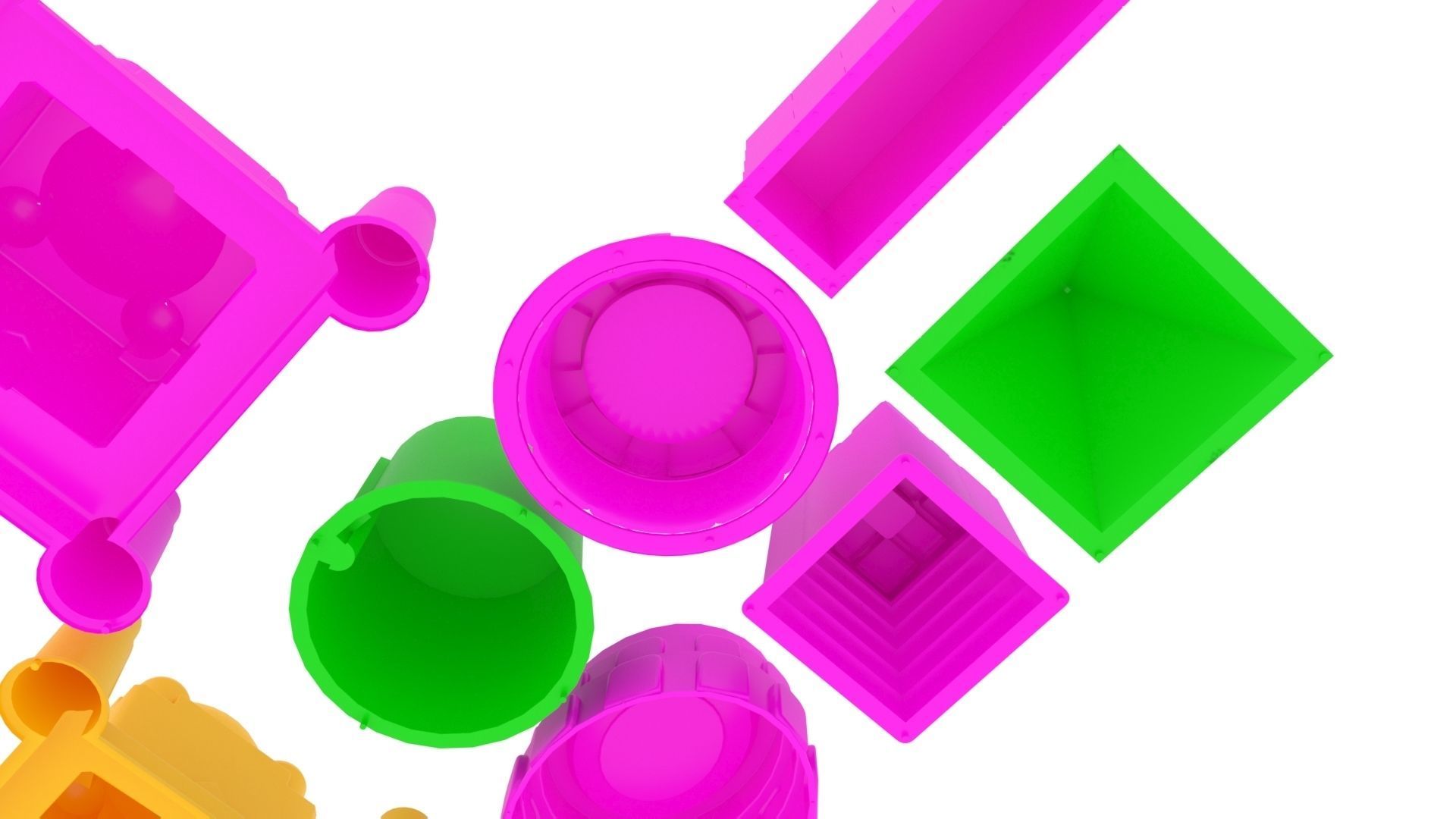 Kinetic Sand Castle Molds Set 3D print model_8