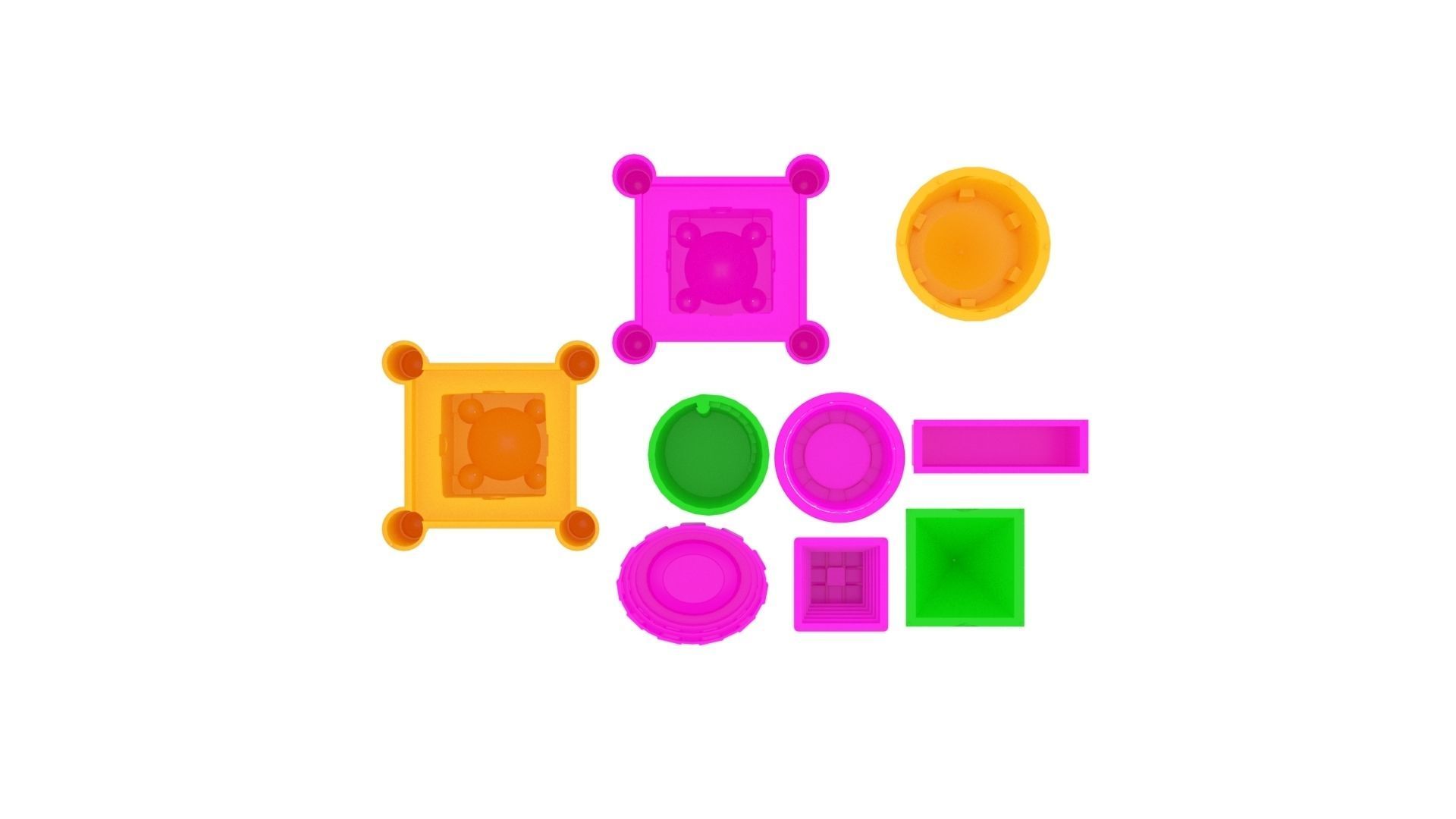 Kinetic Sand Castle Molds Set 3D print model_6