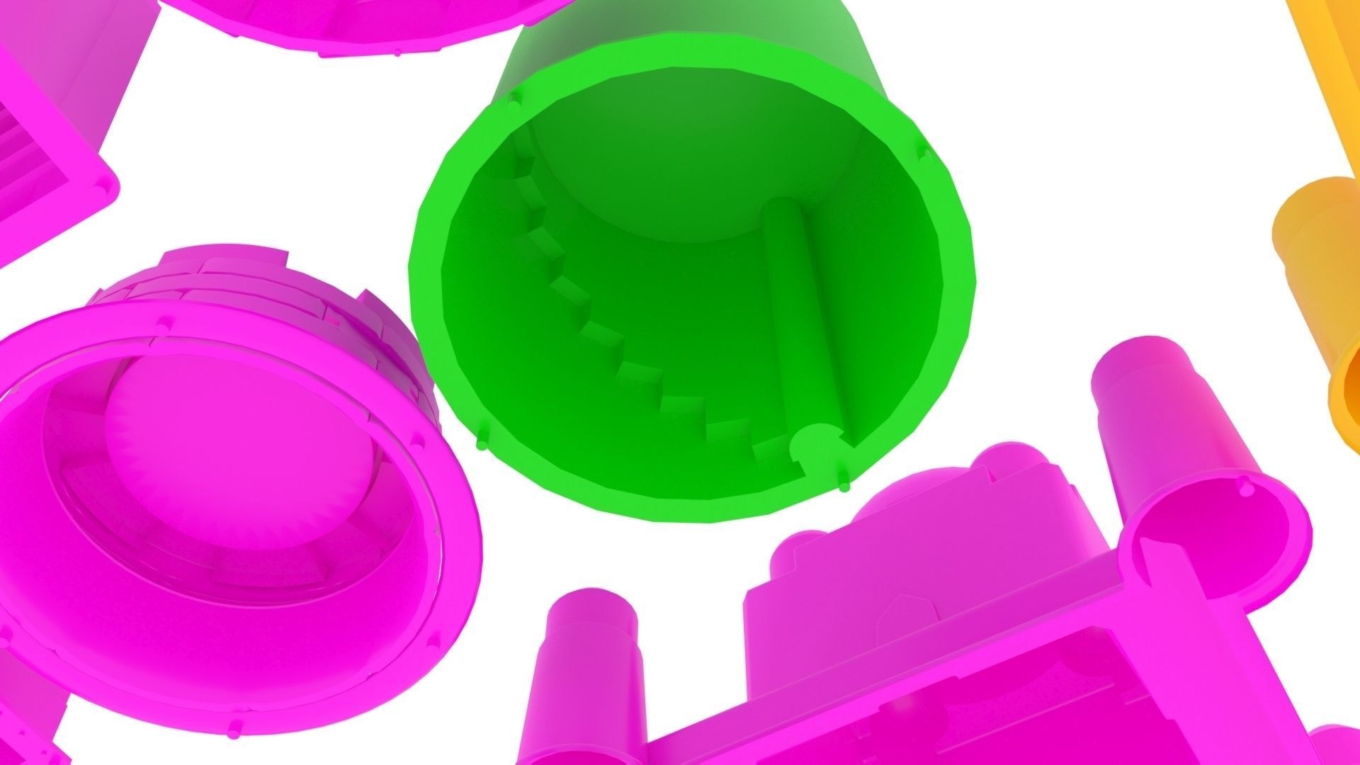 Kinetic Sand Castle Molds Set 3D print model_9