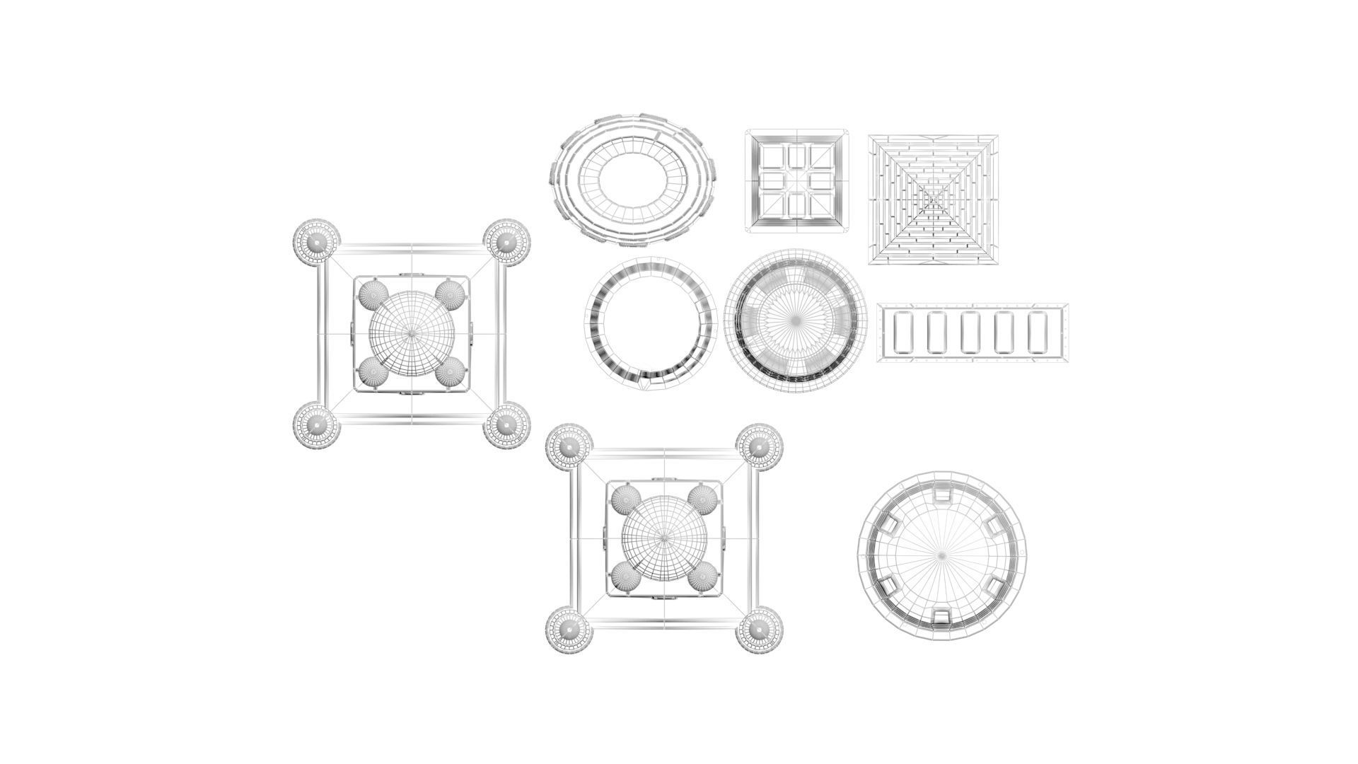 Kinetic Sand Castle Molds Set 3D print model_17