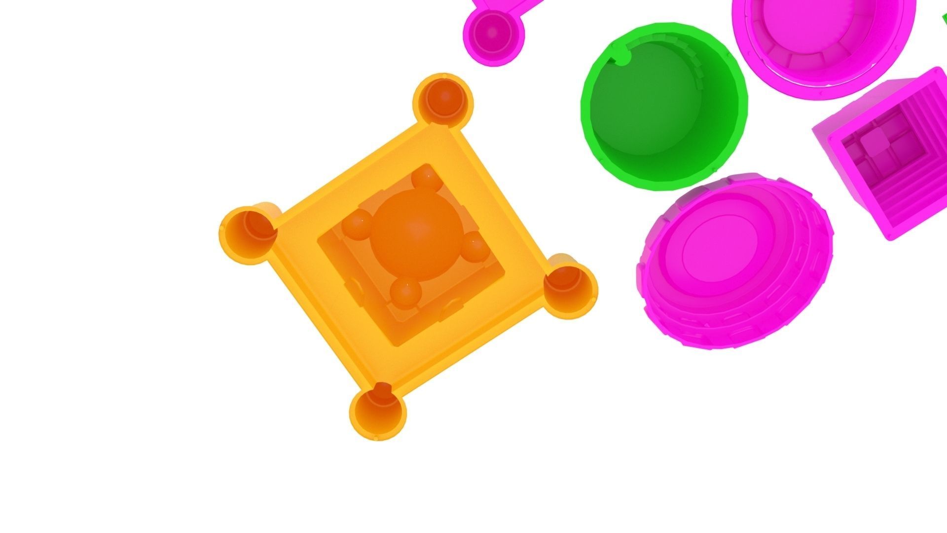 Kinetic Sand Castle Molds Set 3D print model_2