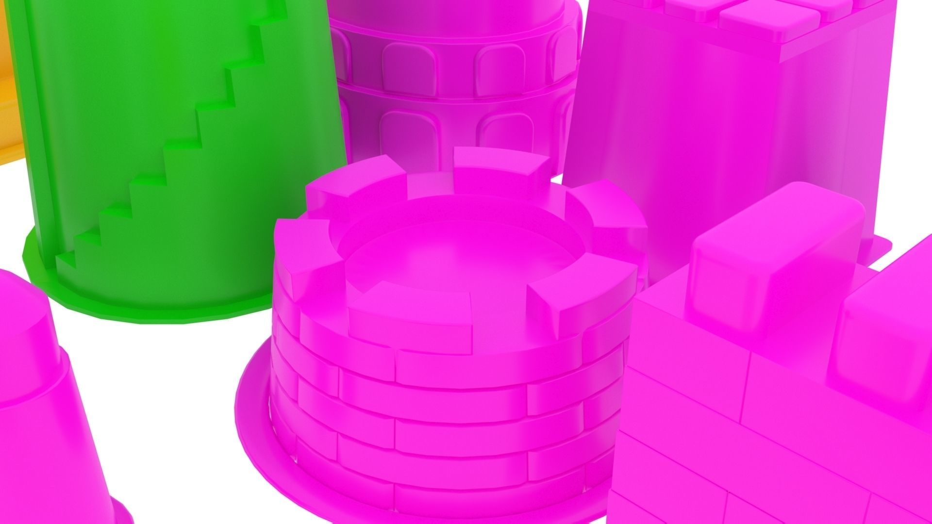 Kinetic Sand Castle Molds Set 3D print model_7