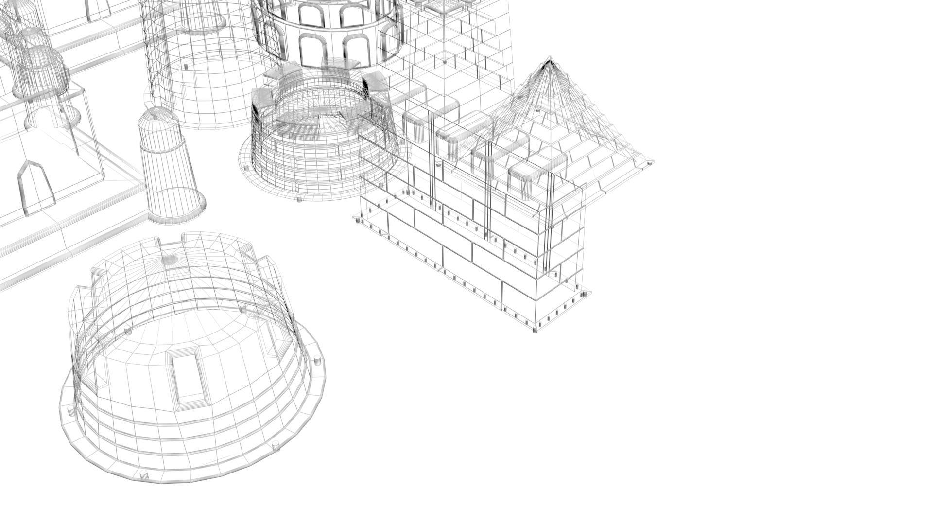 Kinetic Sand Castle Molds Set 3D print model_26