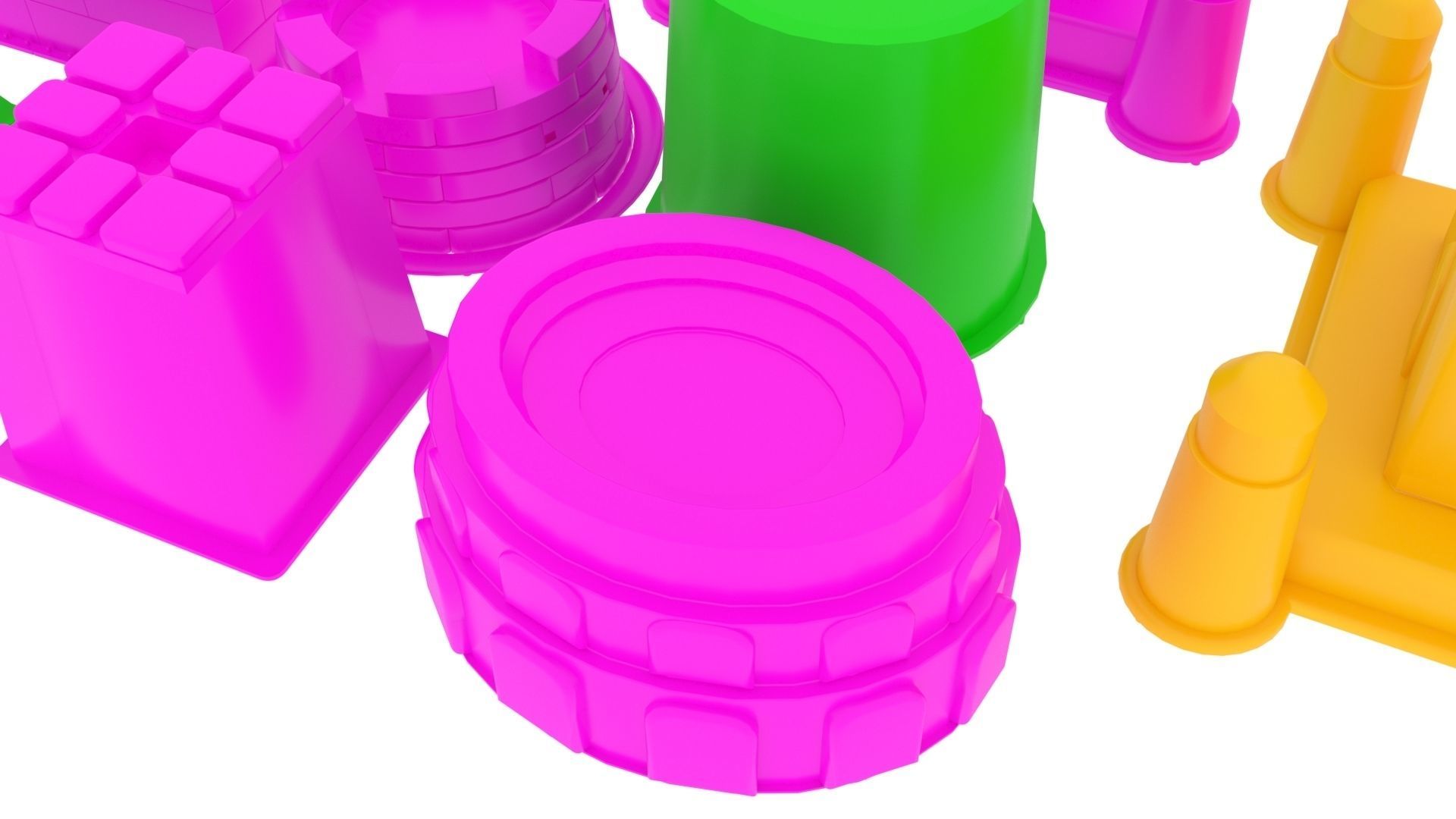 Kinetic Sand Castle Molds Set 3D print model_11