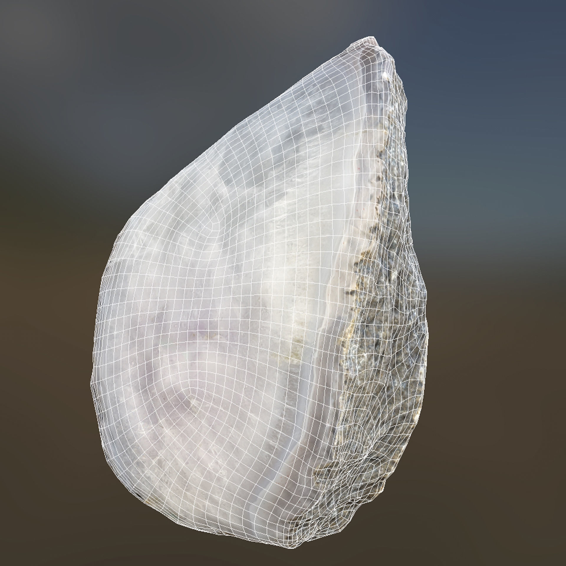 Agate gemstone Low-poly 3D model_6