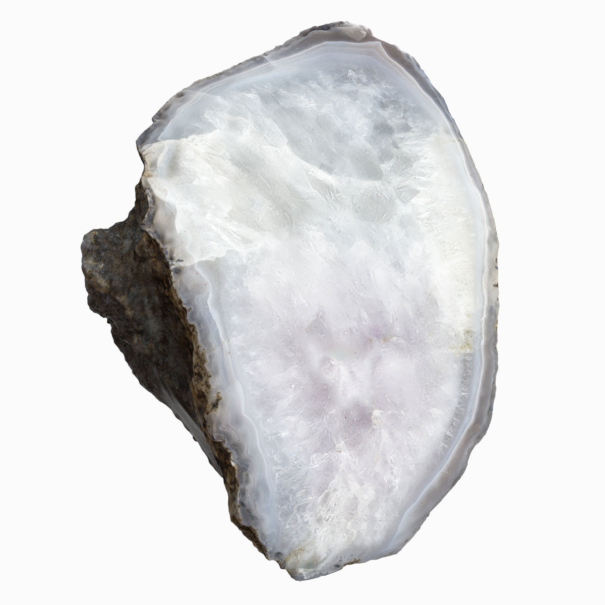 Agate gemstone Low-poly 3D model_4