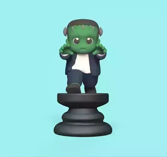 Halloween Chess - Frankenstein 3D print model