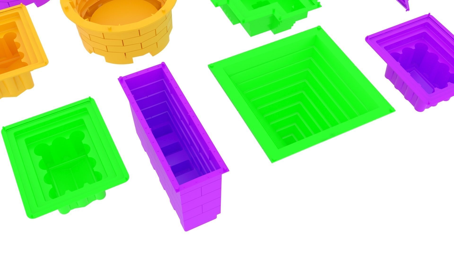 Kinetic Sand Molds Set 3D print model_5