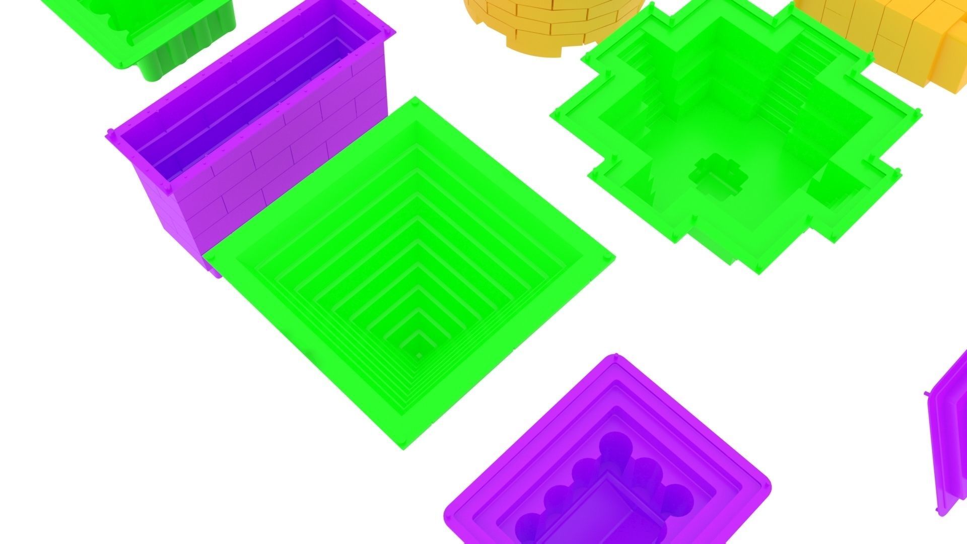 Kinetic Sand Molds Set 3D print model_4