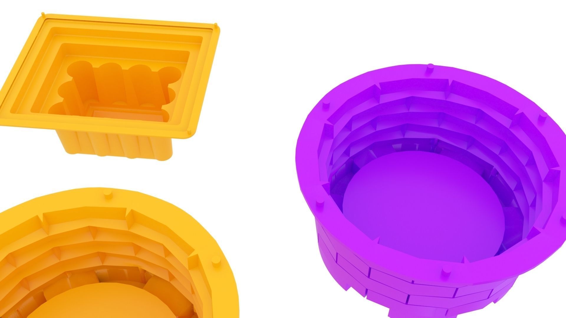 Kinetic Sand Molds Set 3D print model_11