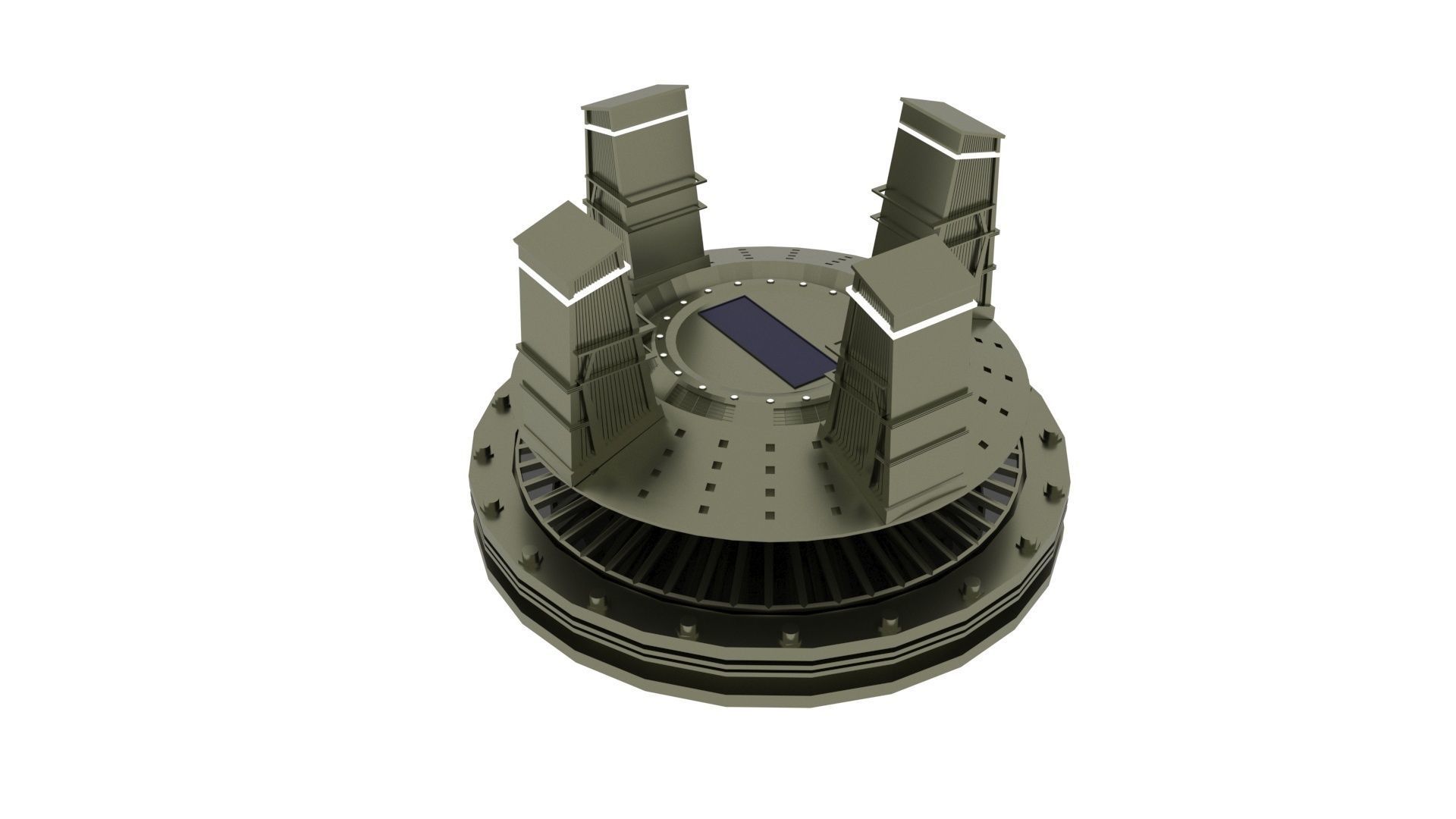 Star Labs Building 3D model_1
