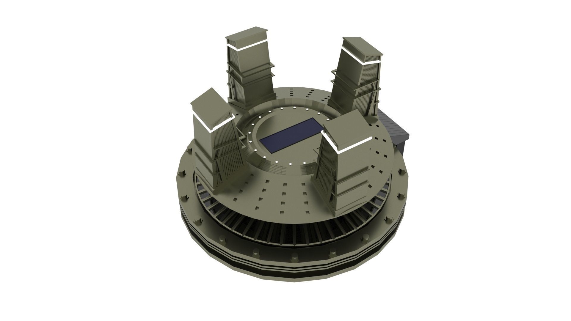 Star Labs Building 3D model_2