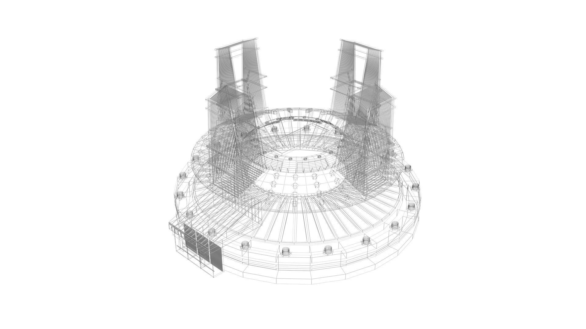 Star Labs Building 3D model_10