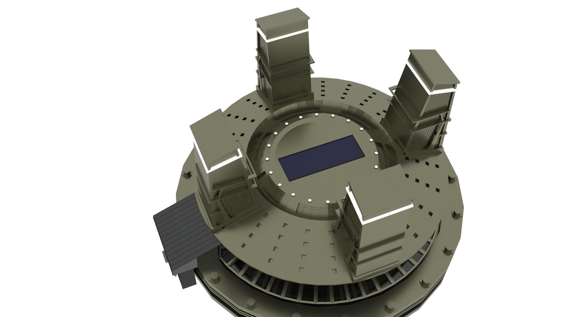 Star Labs Building 3D model_8