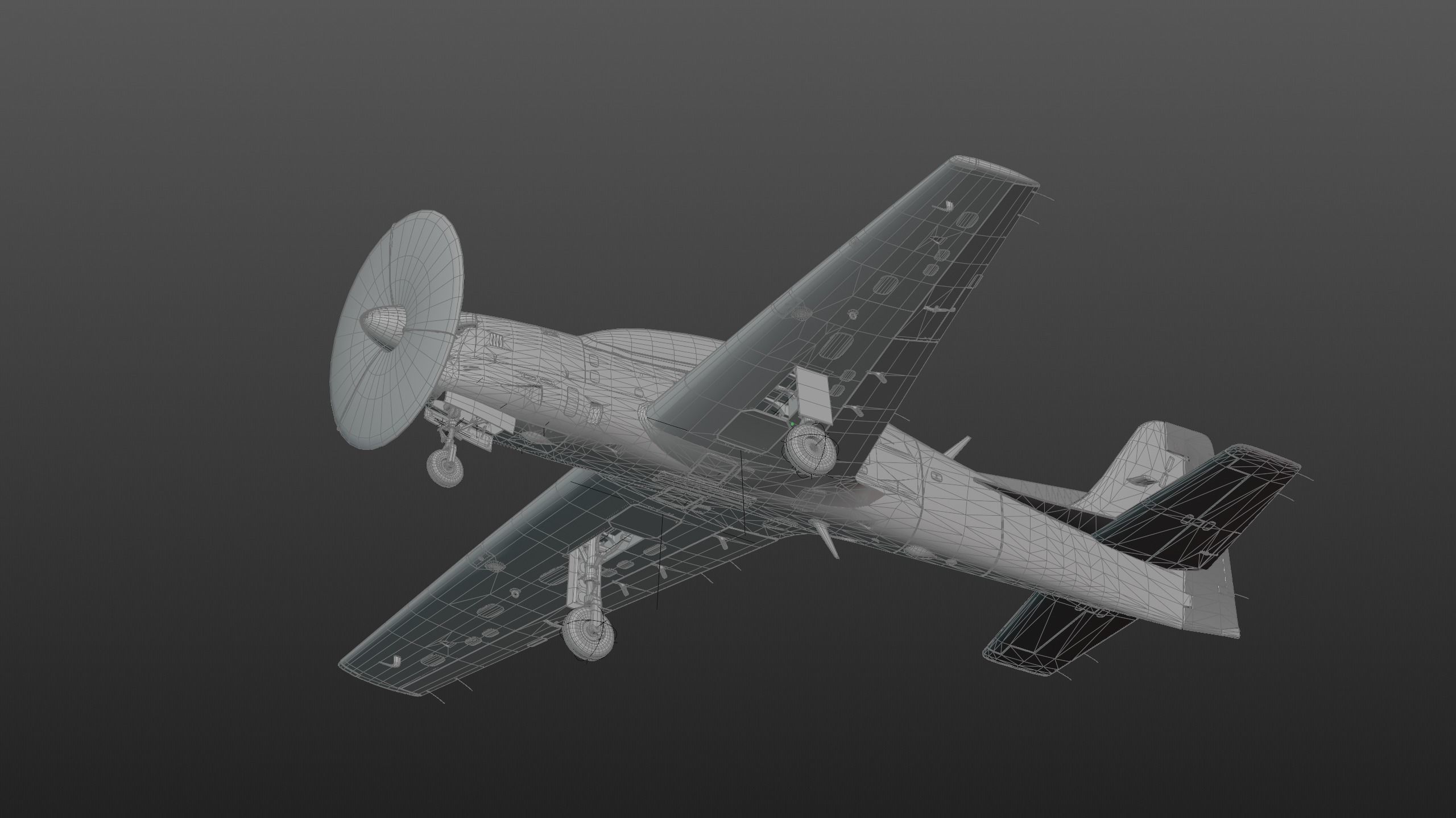 T-27 Tucano EMB-312 Low-poly 3D model_28
