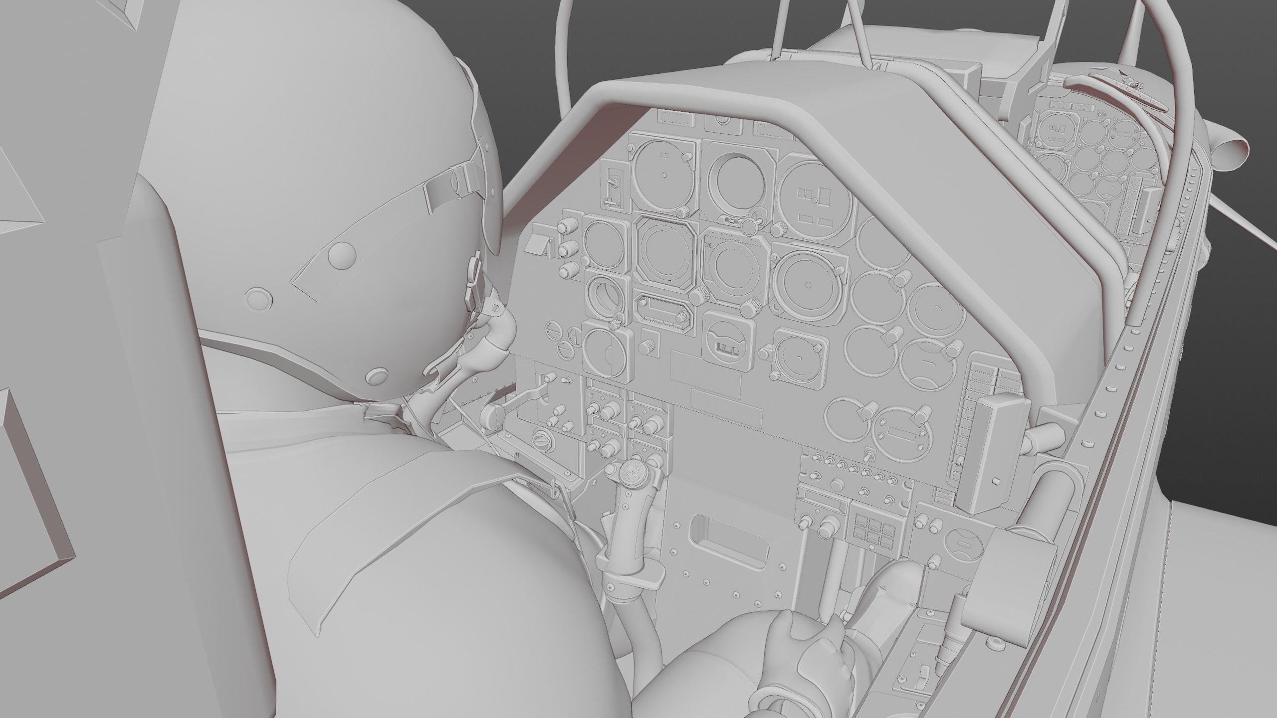 T-27 Tucano EMB-312 Low-poly 3D model_35
