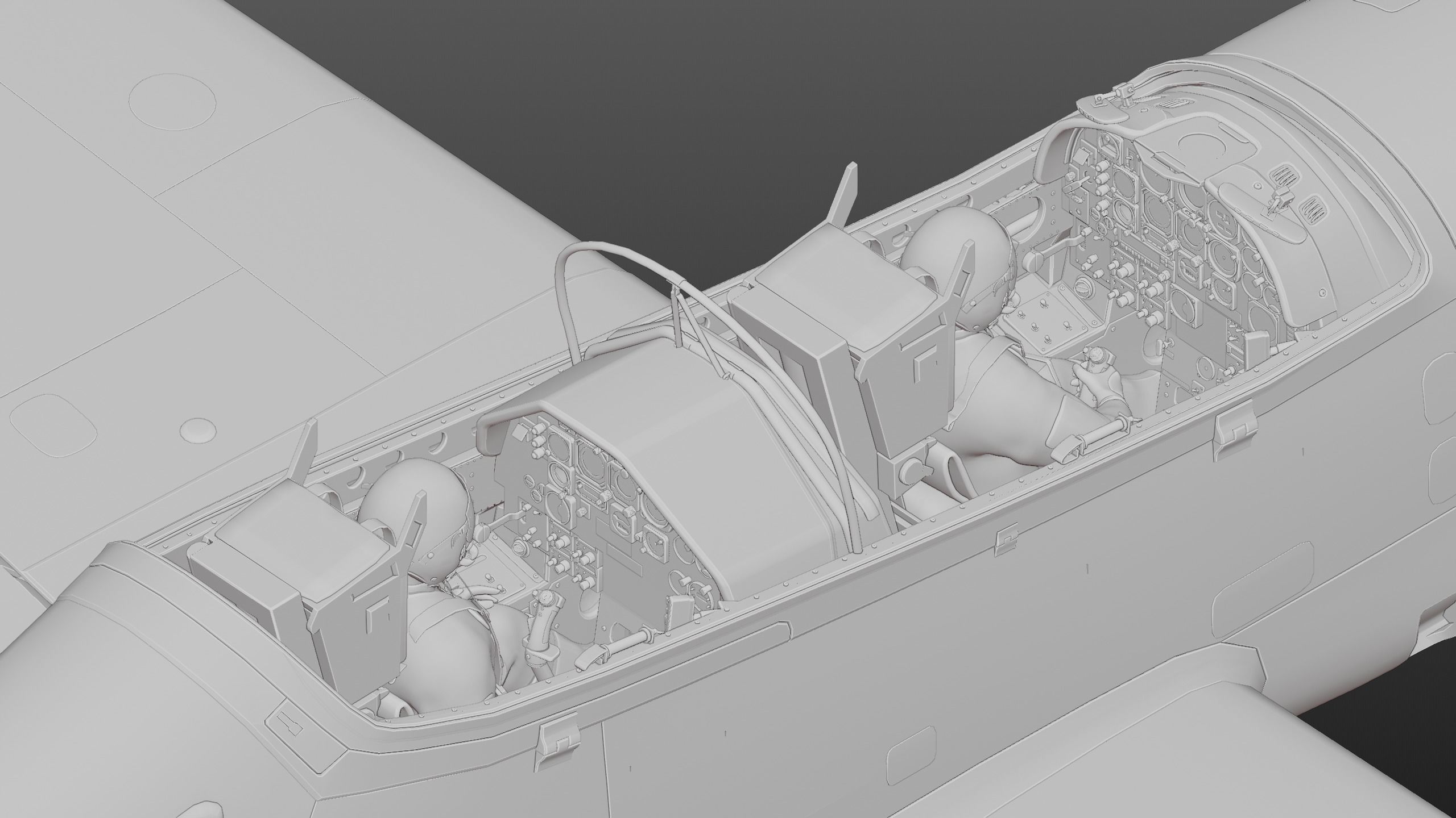T-27 Tucano EMB-312 Low-poly 3D model_33