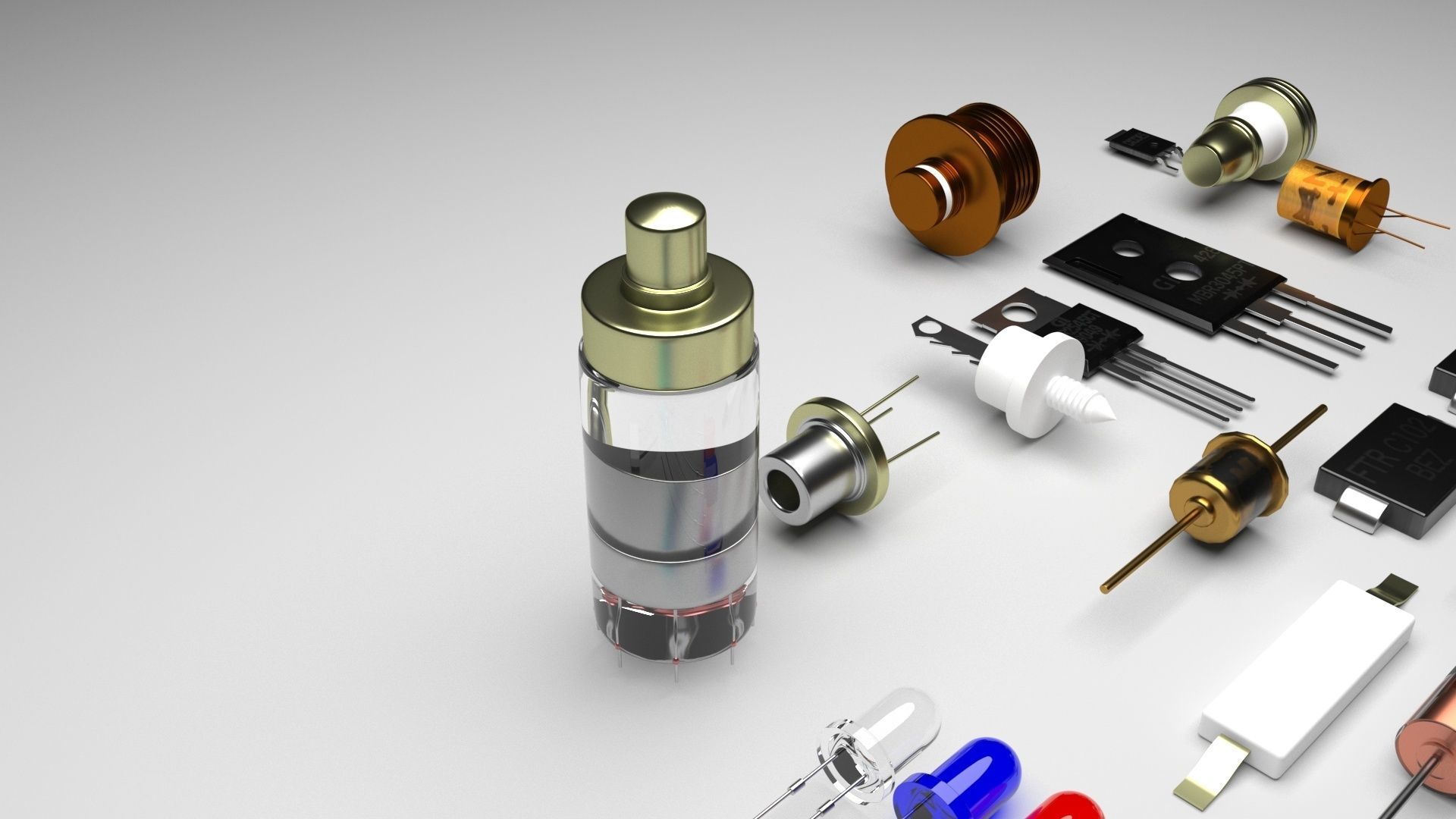 Diodes Set 3D model_3