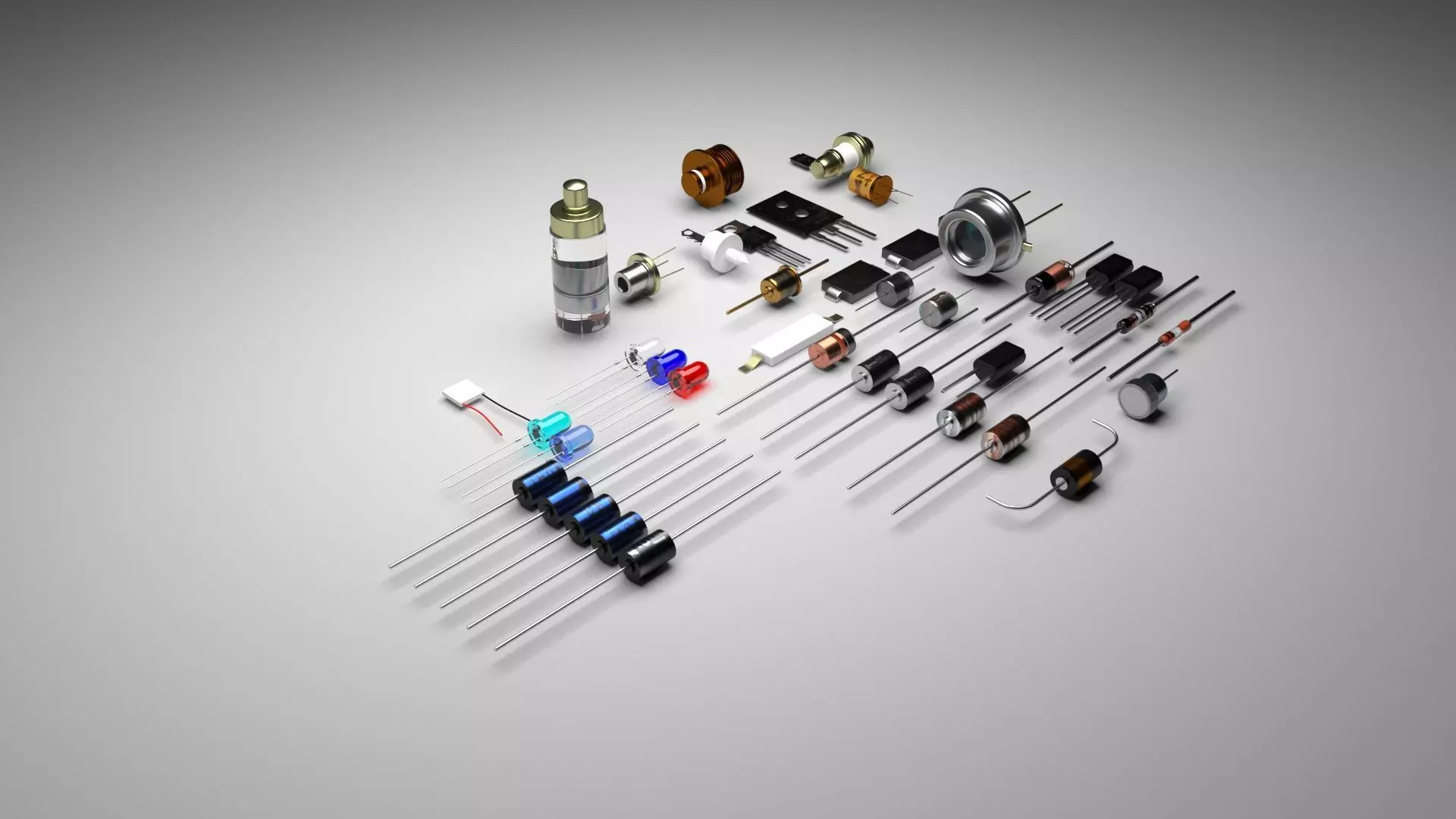 Diodes Set 3D model_0