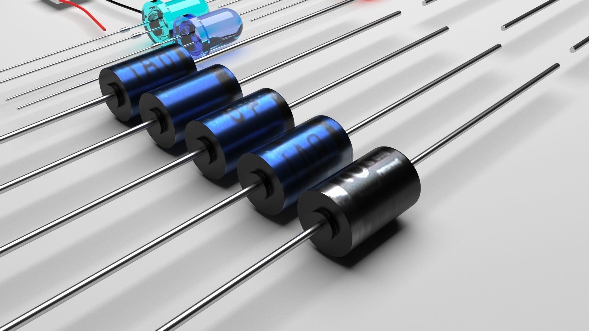 Diodes Set 3D model_1