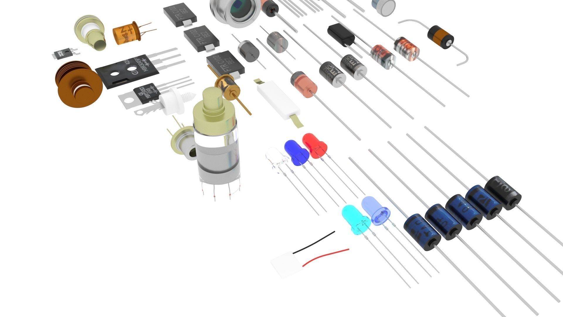 Diodes Set 3D model_43