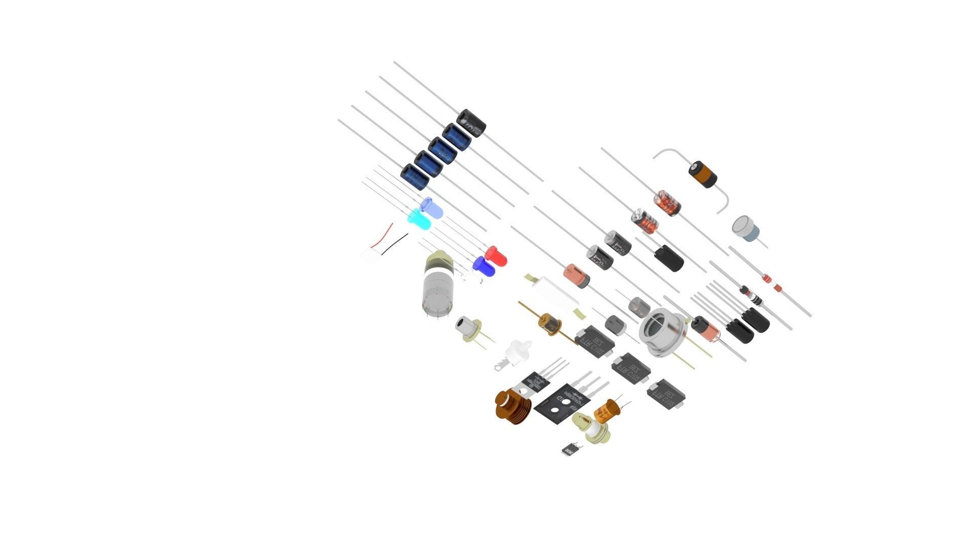 Diodes Set 3D model_50
