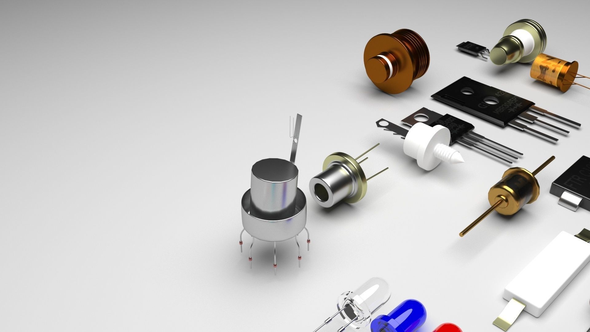 Diodes Set 3D model_7