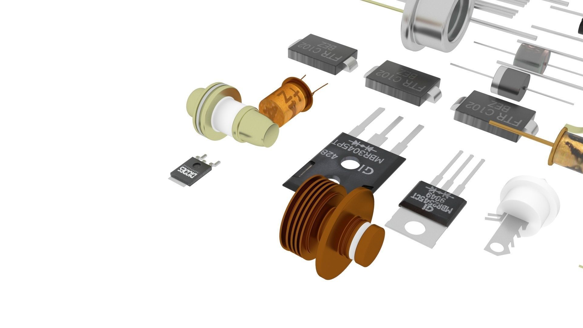 Diodes Set 3D model_42