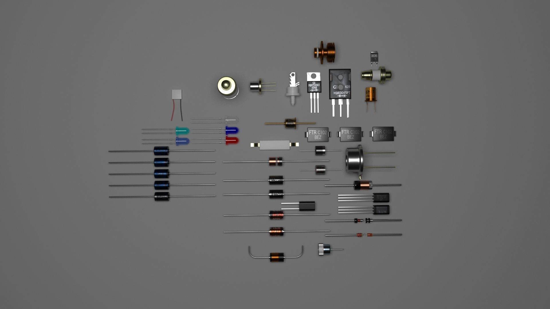 Diodes Set 3D model_35