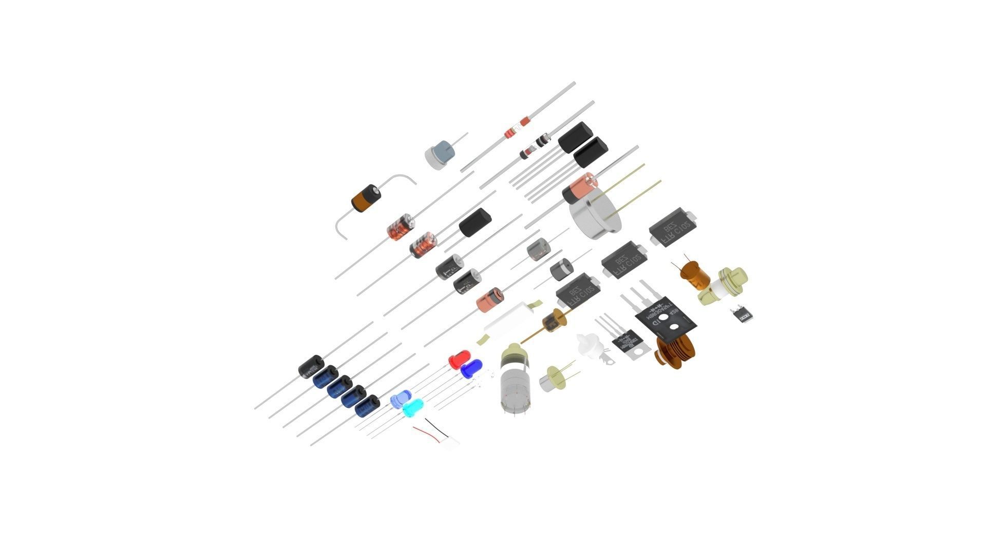 Diodes Set 3D model_51