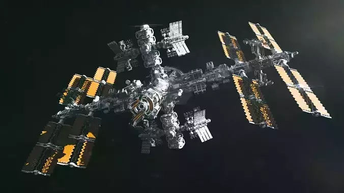 Space station 3D model