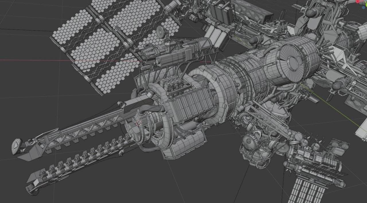 Nice Model Space Space station 3D model rigged | CGTrader