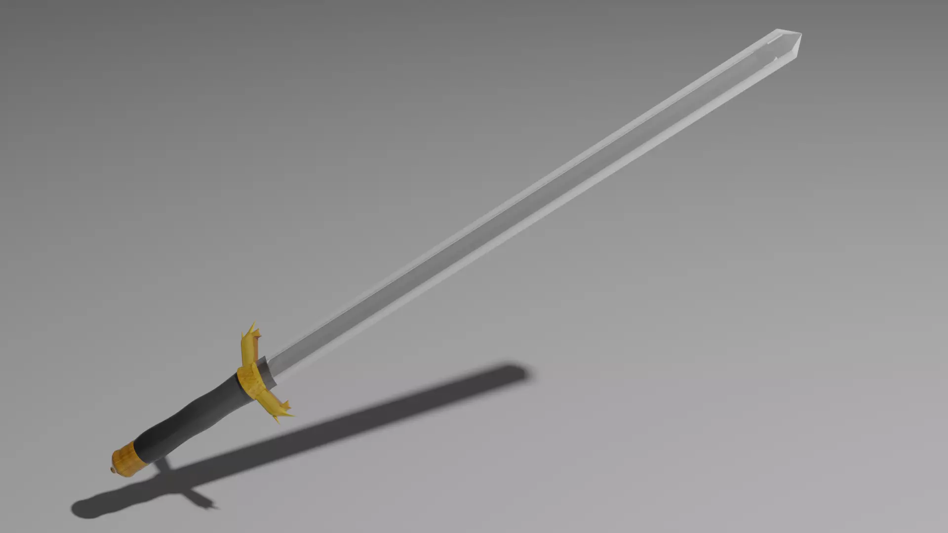 Combat Sword 3D model_0