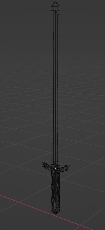 Combat Sword 3D model_1