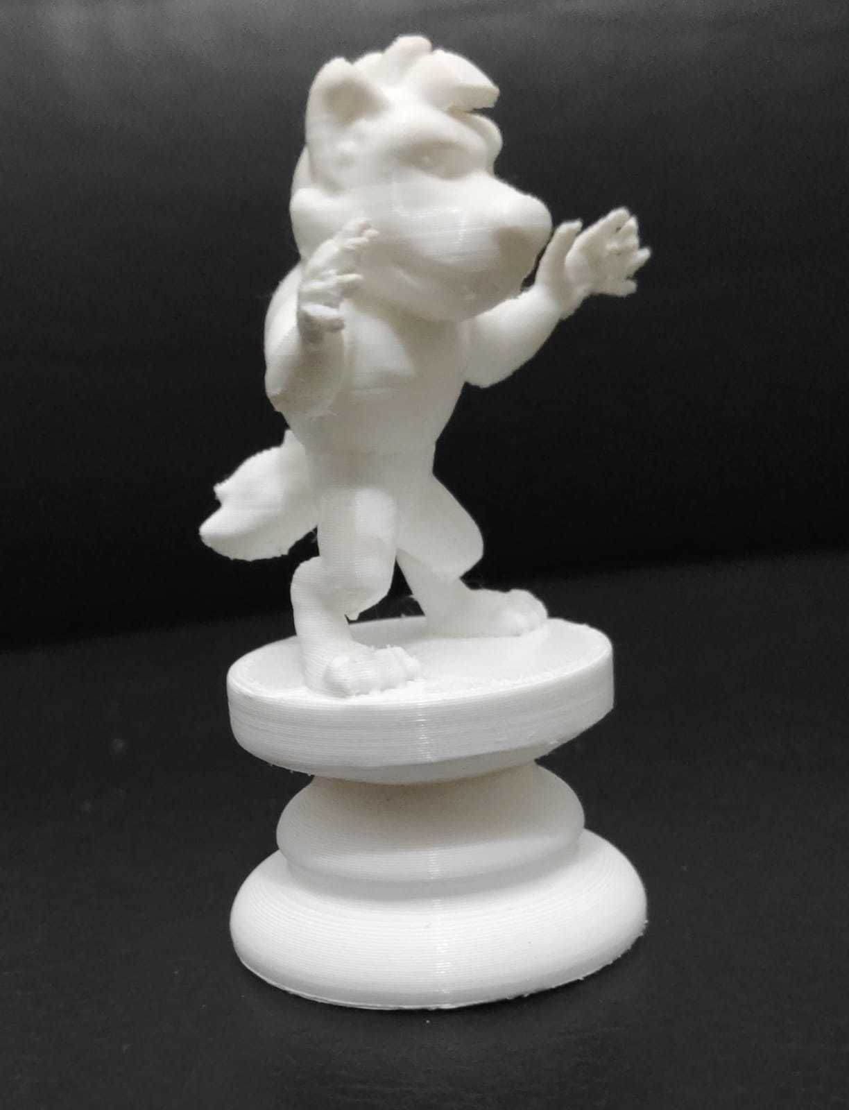 Halloween Chess - Werewolf  3D print model_9