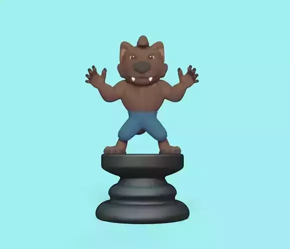 Halloween Chess - Werewolf 