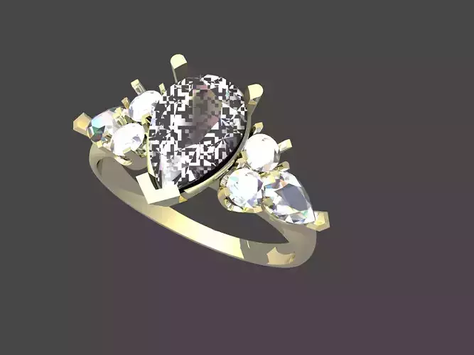 pear shape engagement ring
