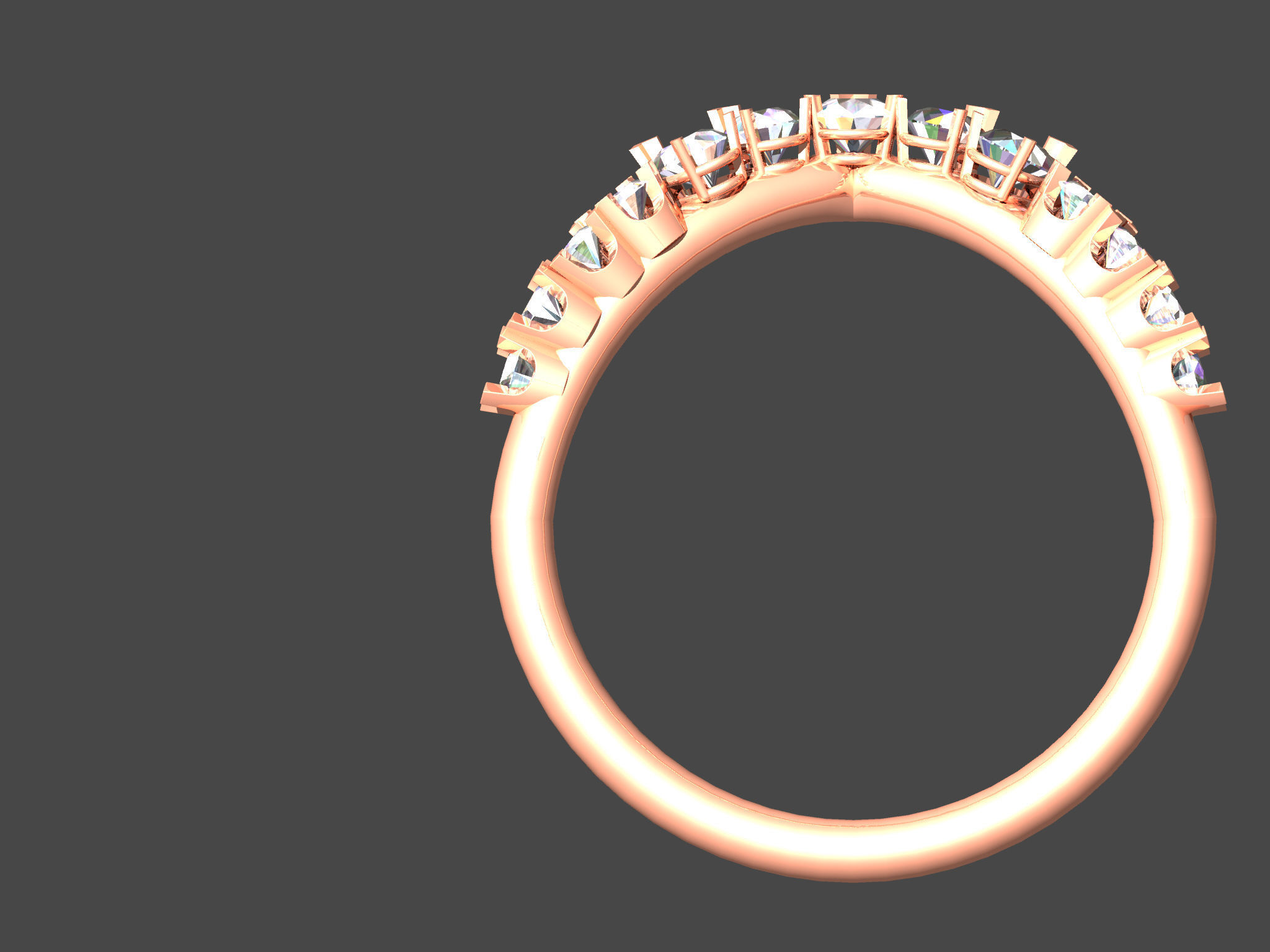 contour pear shape band 3D print model_2