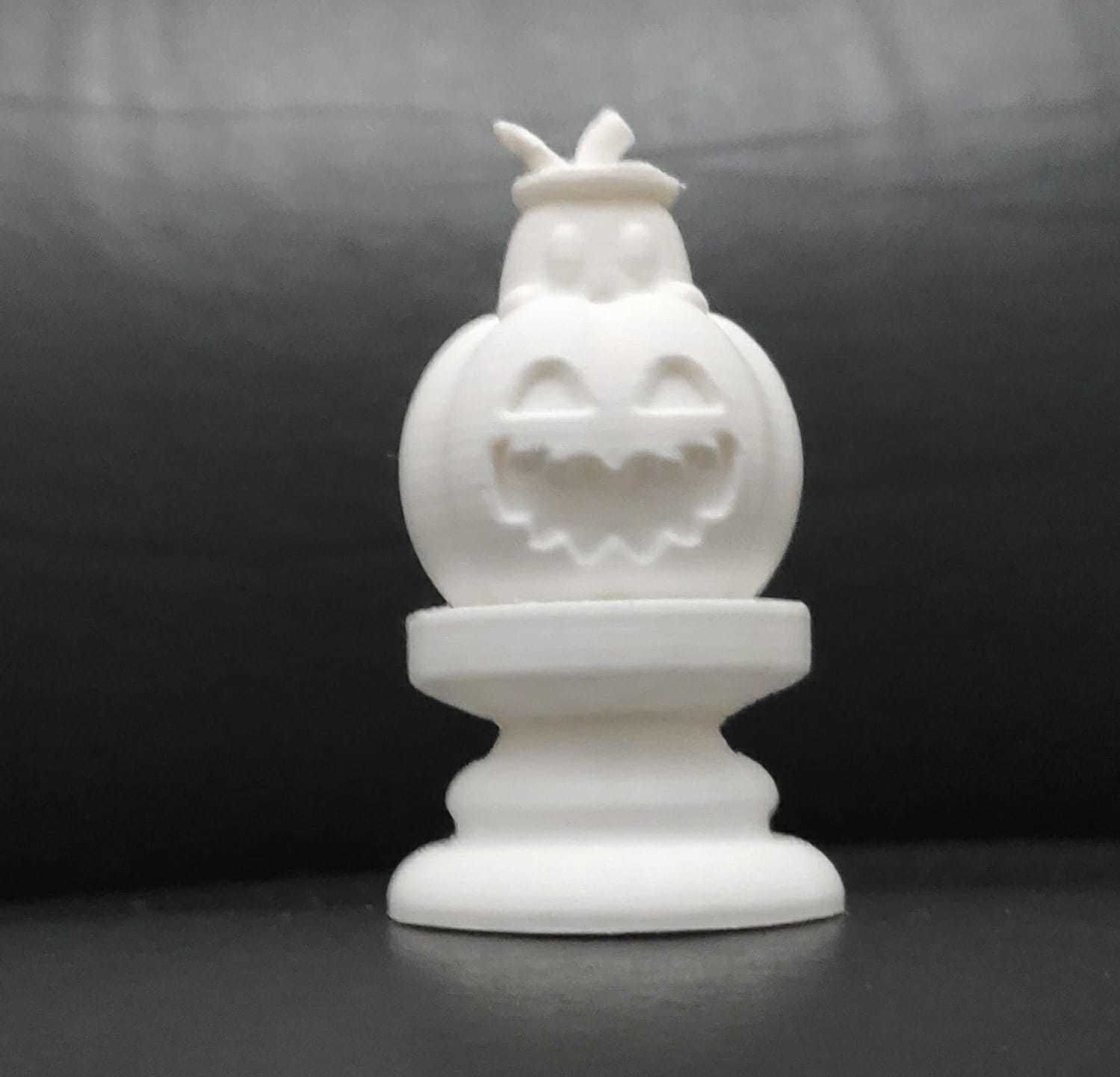 Halloween Chess - Ghost Pumpkin 3D print model_10