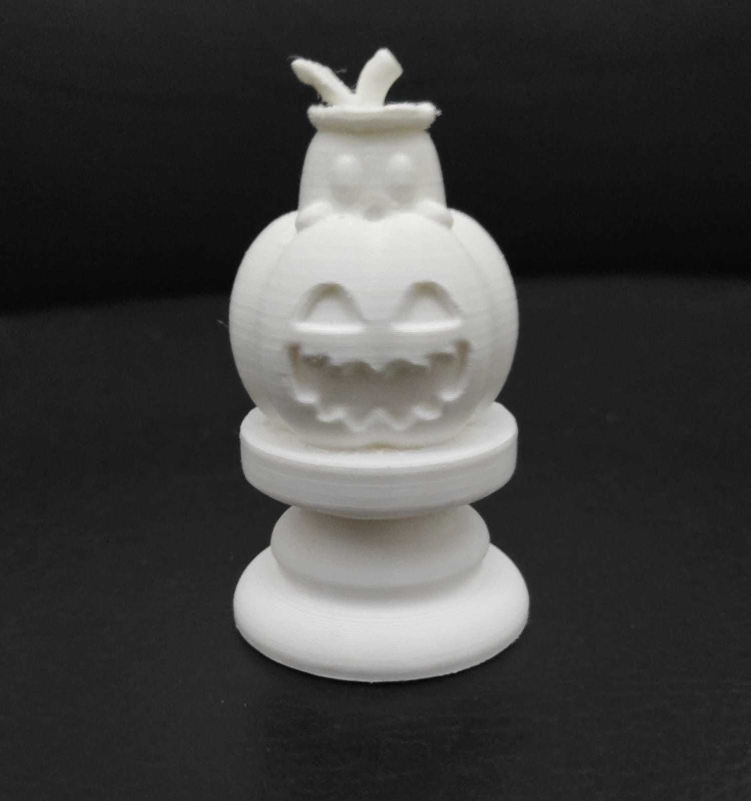 Halloween Chess - Ghost Pumpkin 3D print model_4